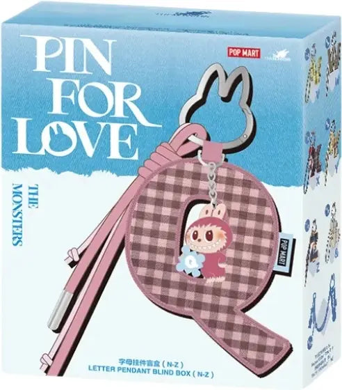 Pop Mart Labubu The Monsters Pin for Love Series Letter Pendant (N-Z) Single Blind Box