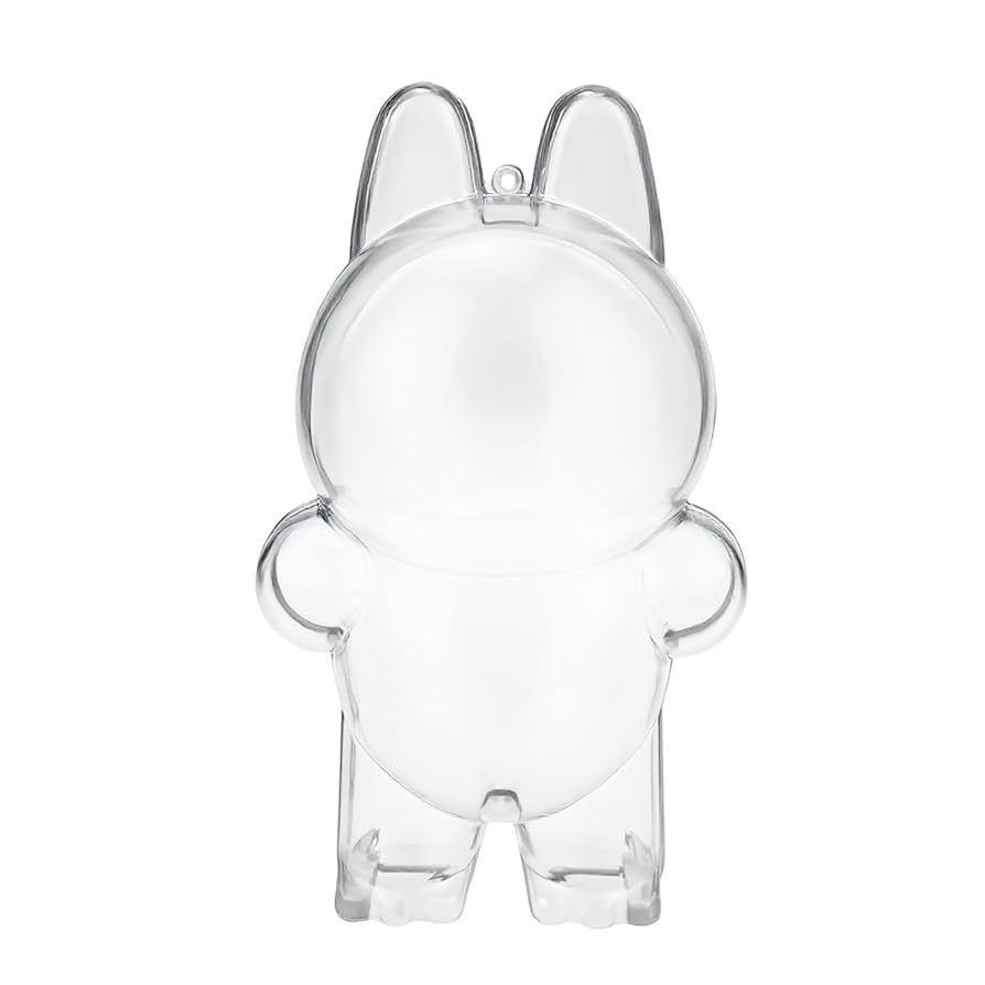 Labubu Standing Clear Acrylic Display Case - Dust-Proof Protective