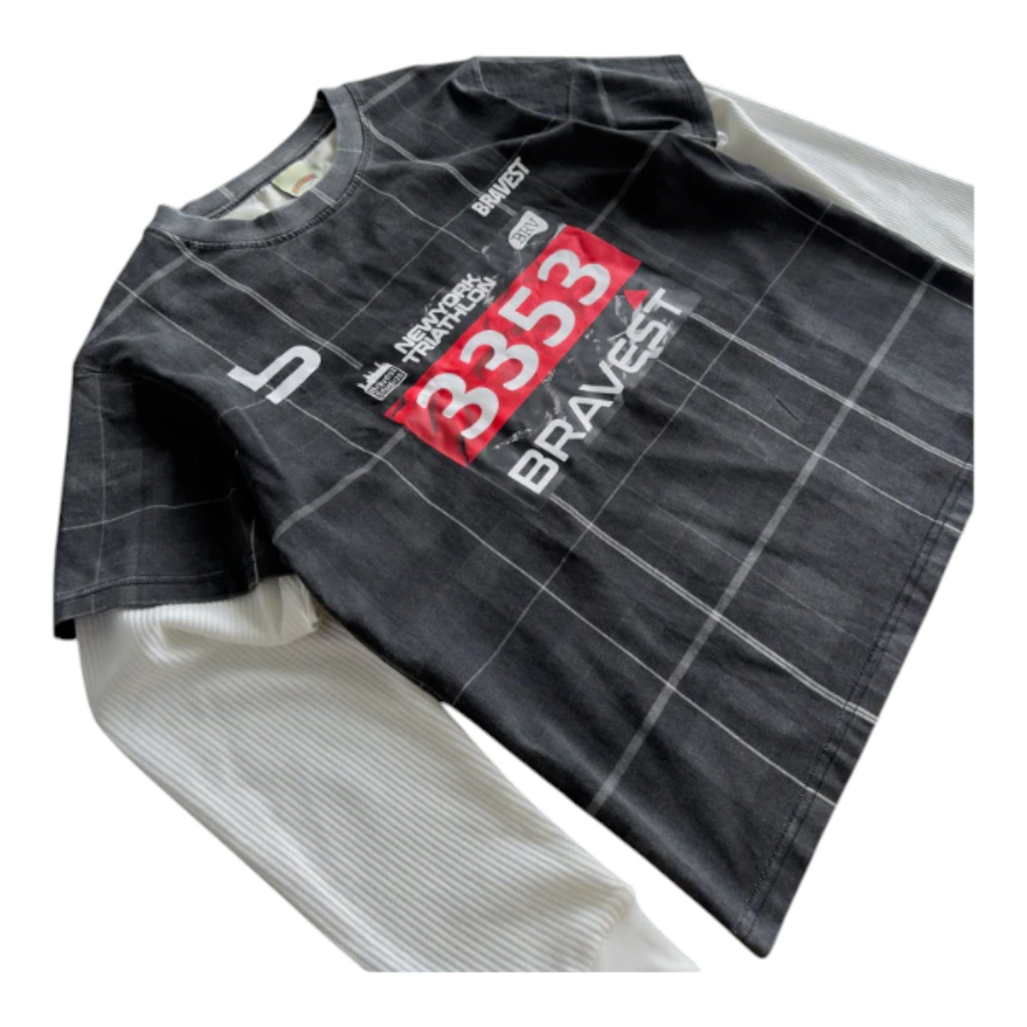 Bravest Studios - Marathon Plaid Thermal Tee