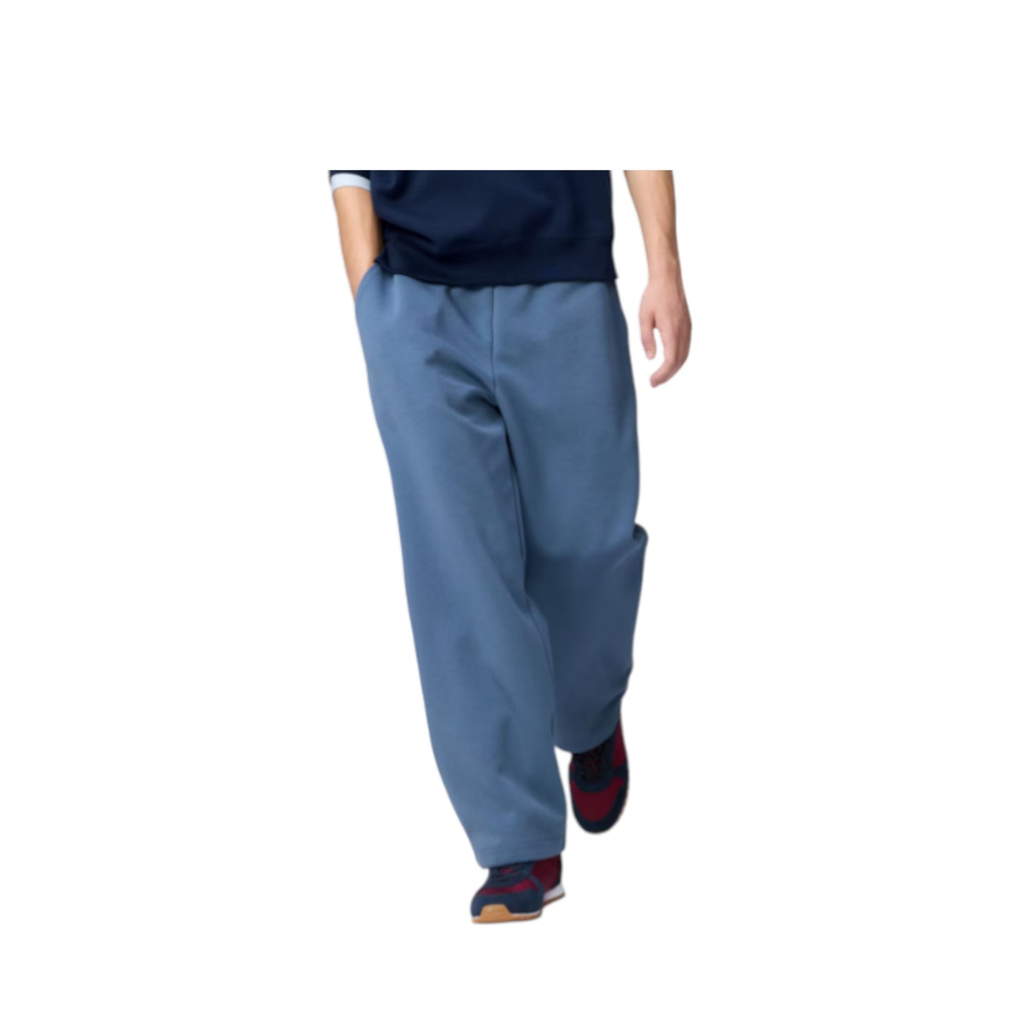 Uniqlo C Sweat Wide Pants Blue
