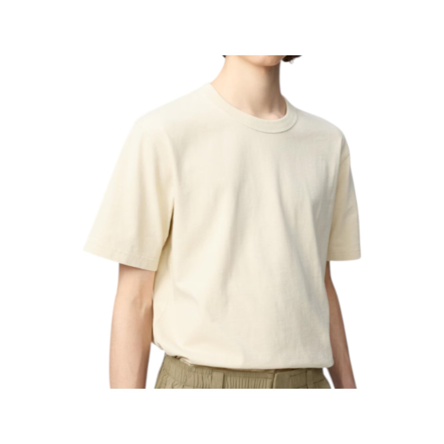 Uniqlo Crew Neck T-Shirt – Cream (Men’s / Unisex)