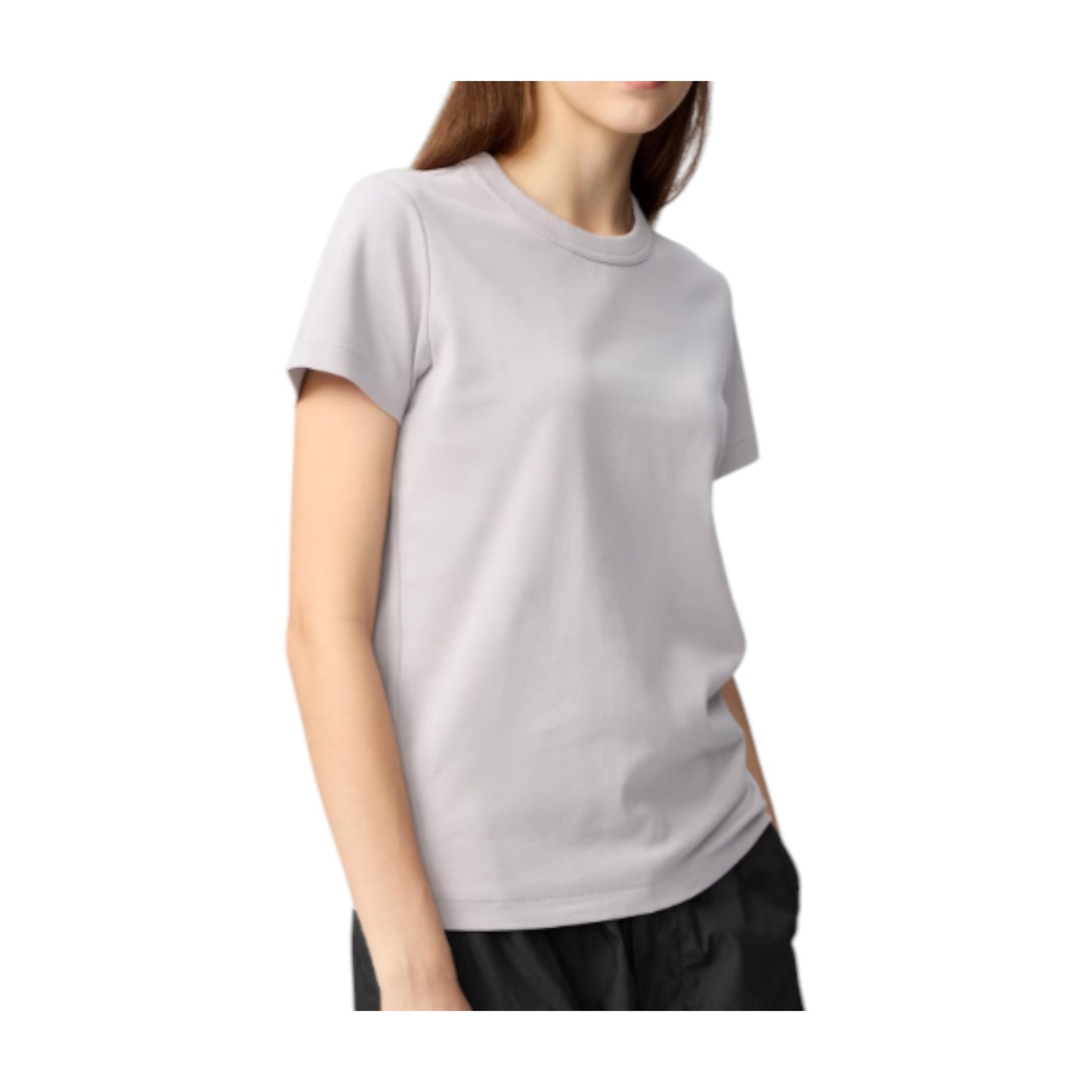 Uniqlo Crew neck T-Shirt Light Purple (Women's)