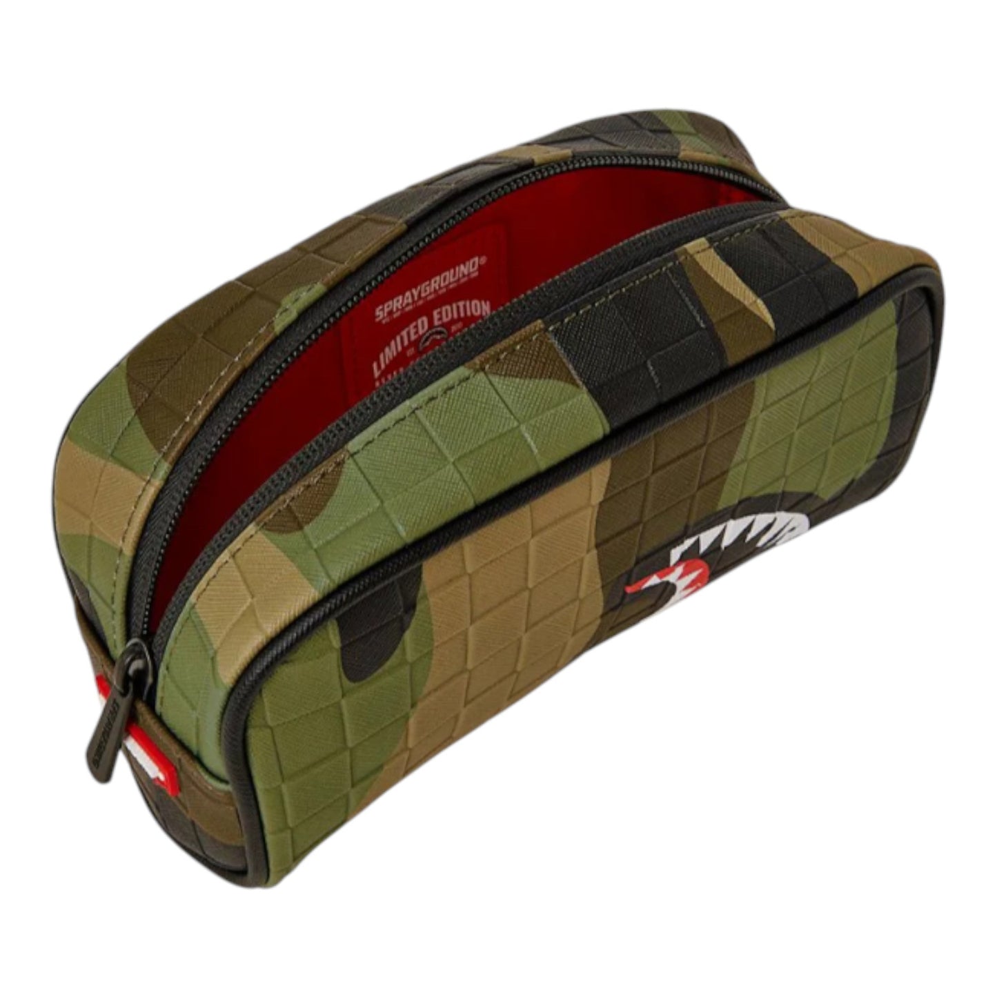 Sprayground Woodland Camo Check Pouch