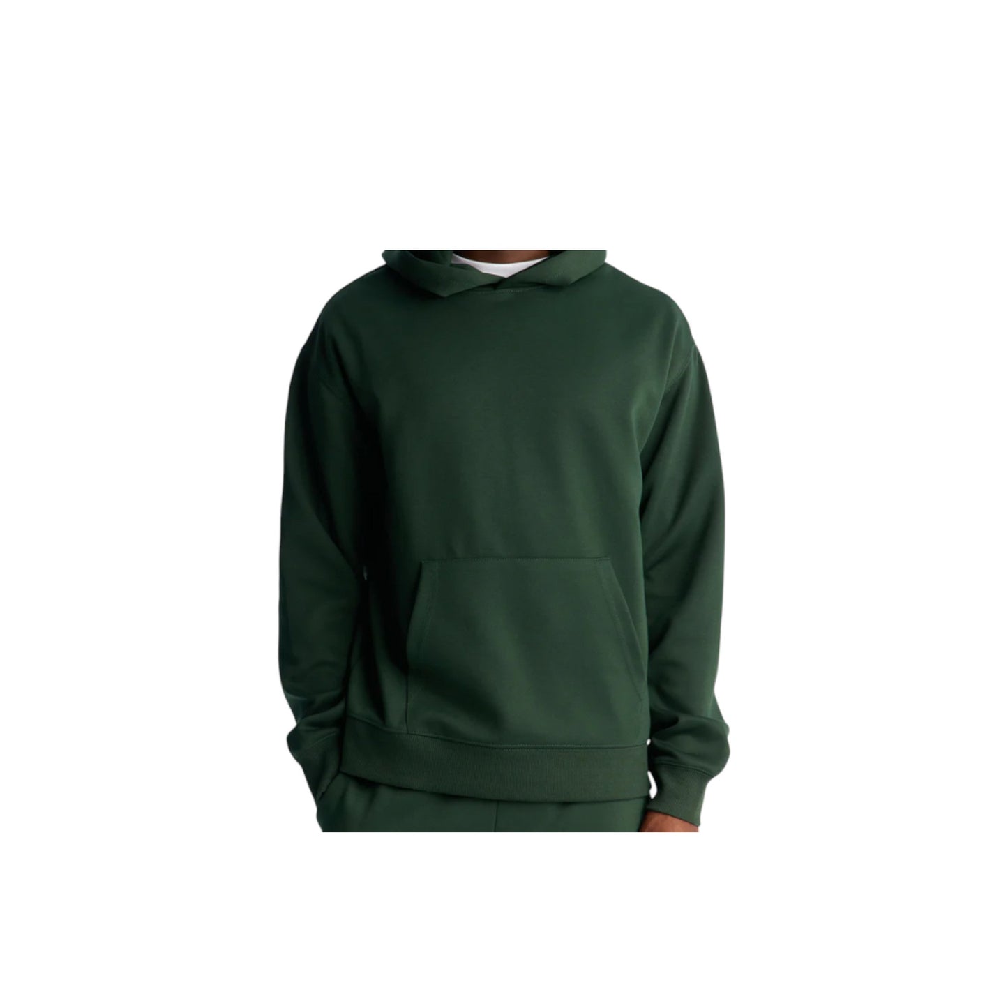 Oversized Hoodie Pullover Dark Green