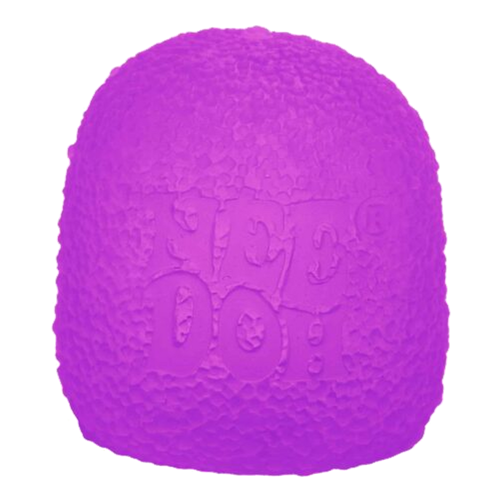 HypeSelection NeeDoh Gumdrop Purple squishy fidget toy, standalone view.