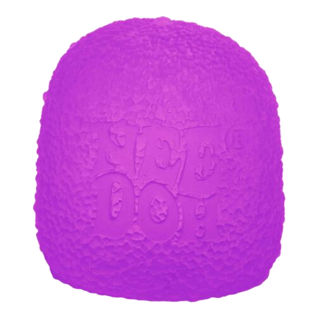 HypeSelection NeeDoh Gumdrop Purple squishy fidget toy, standalone view.