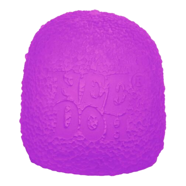 HypeSelection NeeDoh Gumdrop Purple squishy fidget toy, standalone view.