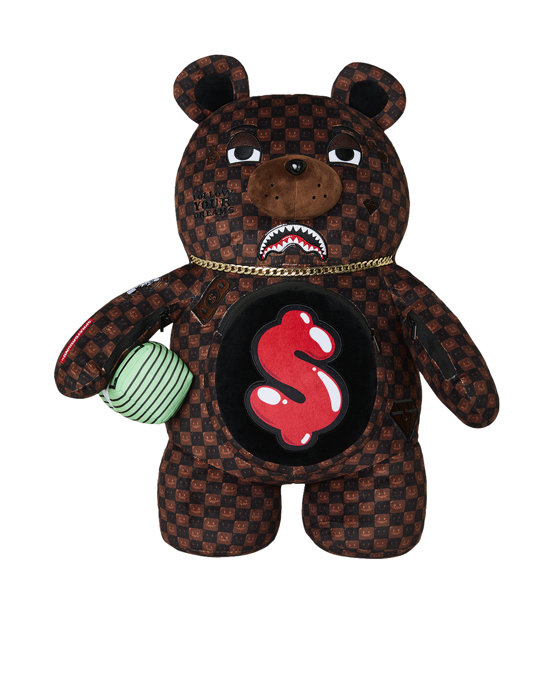 Sprayground Sharks In Paris Grin & Grind Moneybear Backpack