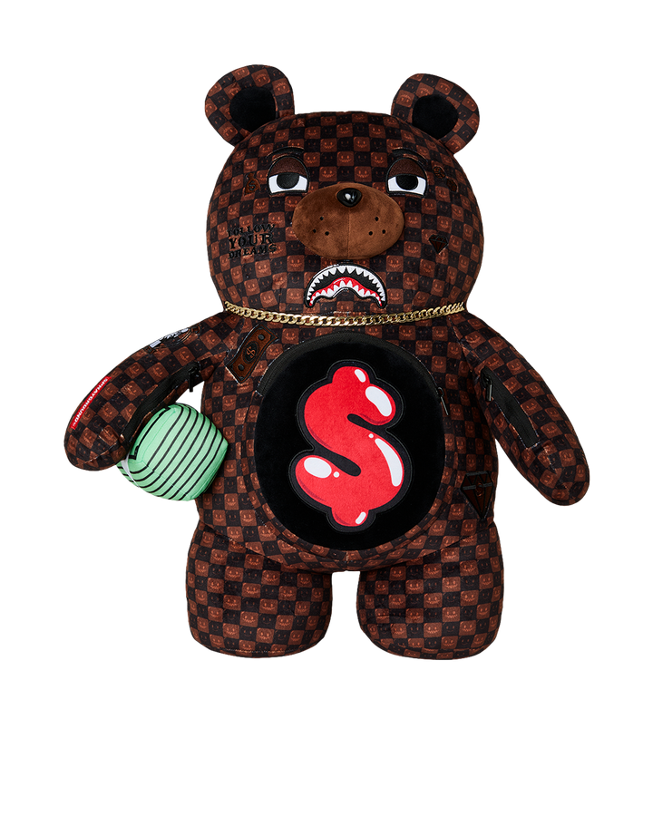Sprayground Sharks In Paris Grin &amp; Grind Moneybear Backpack