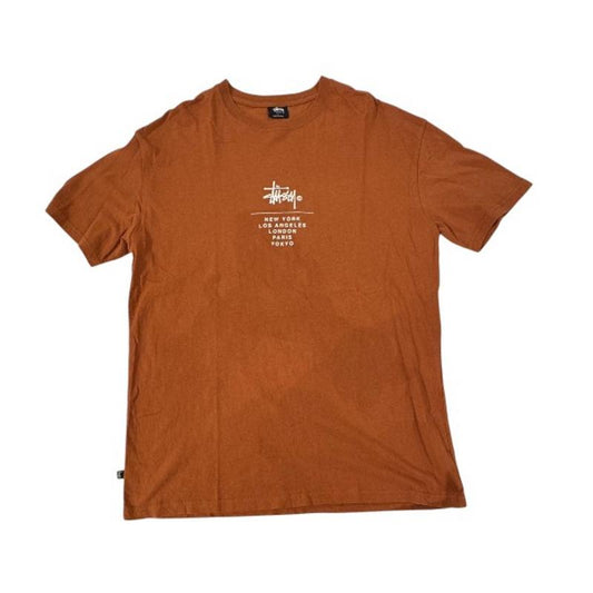 Vintage Stussy Orange Logo Tee