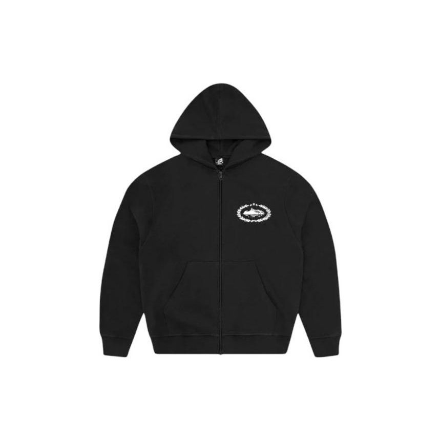 Corteiz Superior Royale Zip Hoodie Black