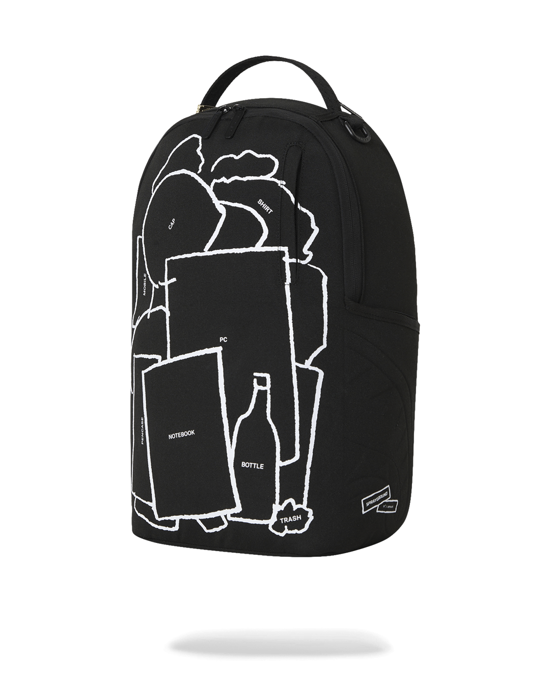 Sprayground Collaboration EMUNI Inwards Night Backpack view 2