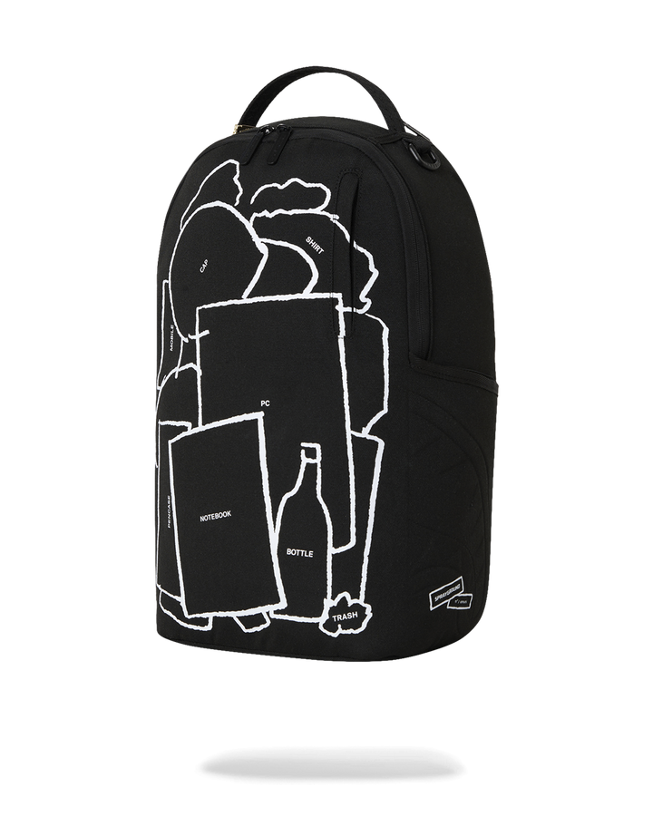 Sprayground Collaboration EMUNI Inwards Night Backpack view 2