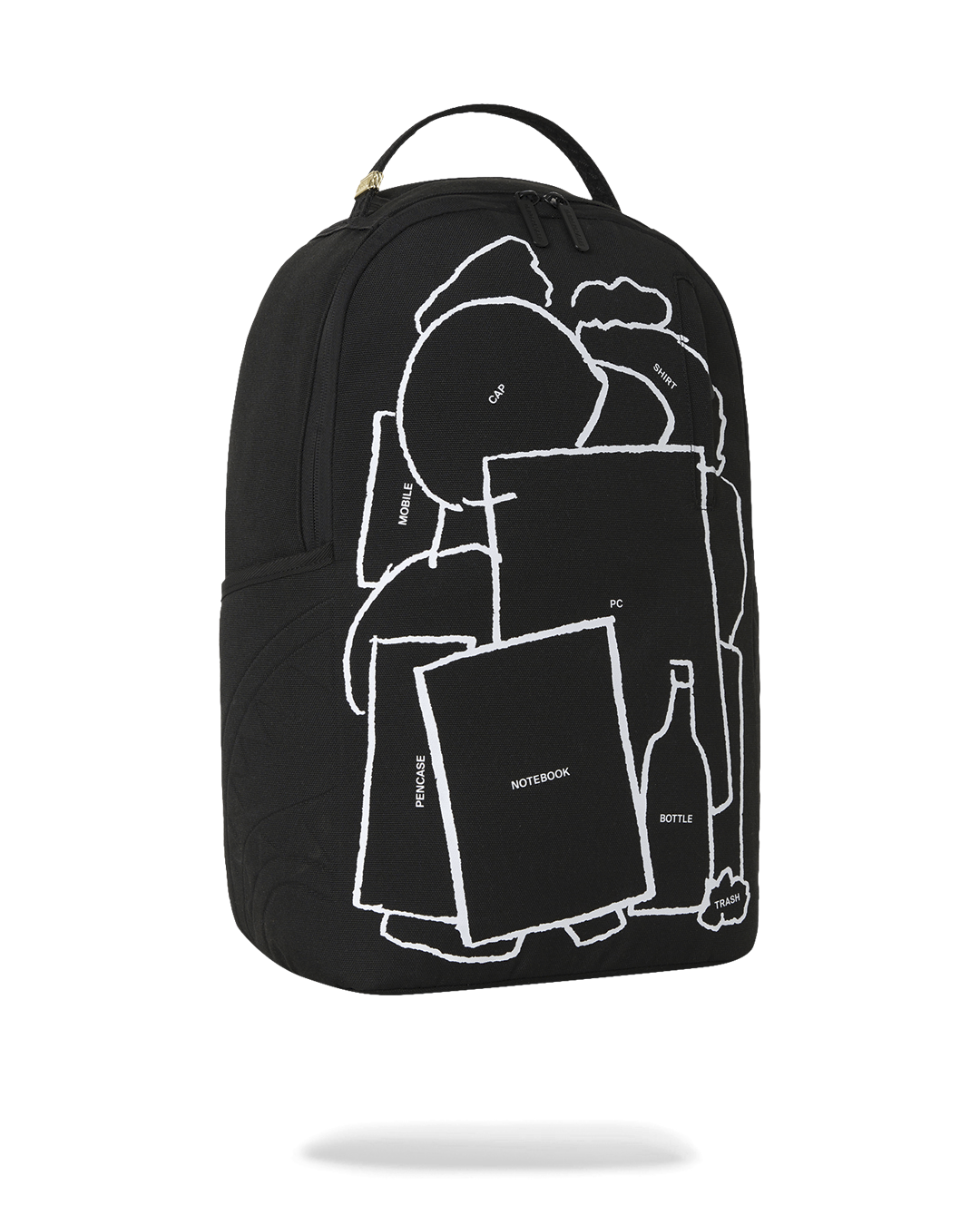 Sprayground Collaboration EMUNI Inwards Night Backpack view 3