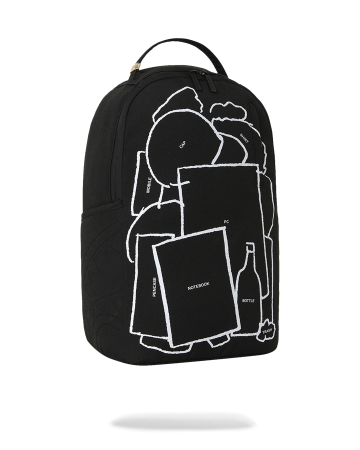 Sprayground Collaboration EMUNI Inwards Night Backpack view 3