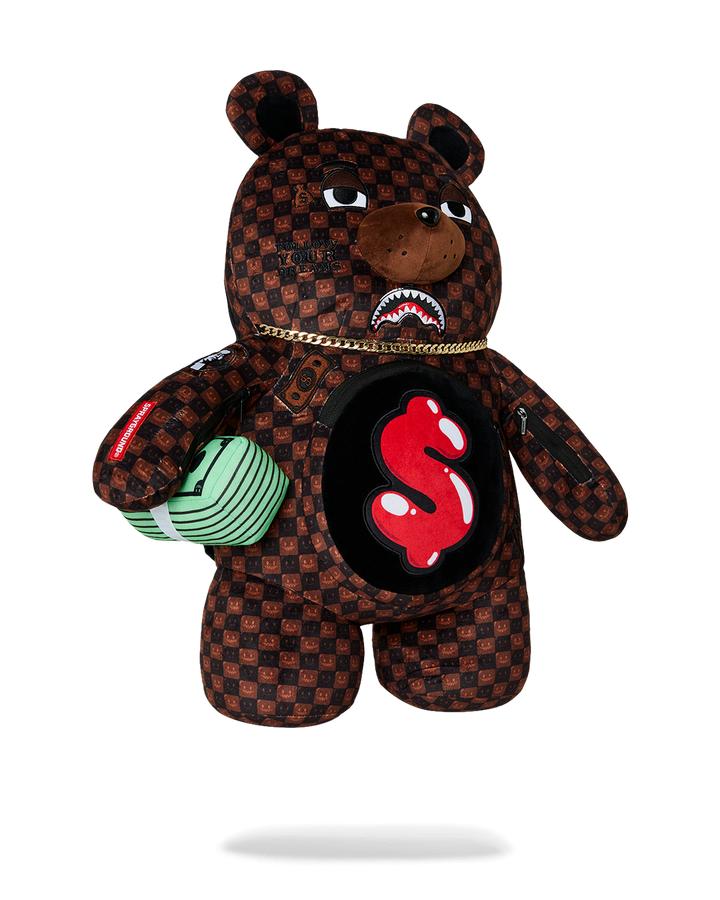 Sprayground Sharks In Paris Grin &amp; Grind Moneybear Backpack view 2