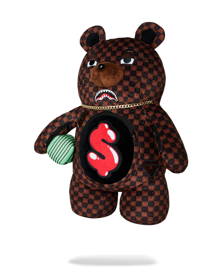 Sprayground Sharks In Paris Grin &amp; Grind Moneybear Backpack view 3