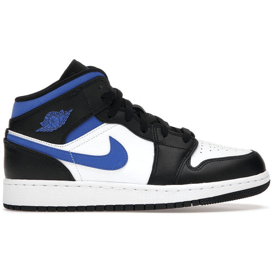 Jordan 1 Mid White Black Racer Blue (GS)