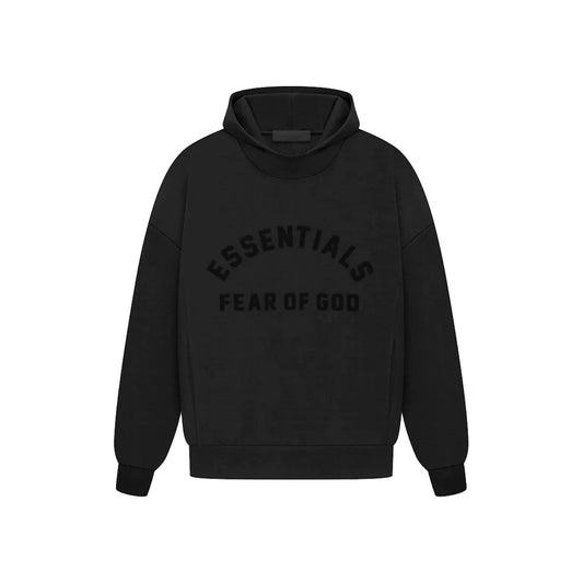 Fear of God Essentials Arch Logo Hoodie Jet Black