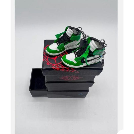 Jordan 1 Retro High Off-White Pine Green Keychain