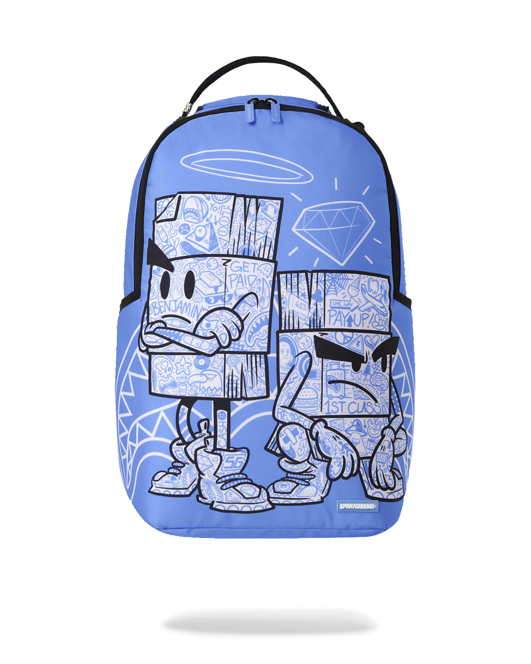 Sprayground Money Boys Color Block Doodle DLXSR Backpack