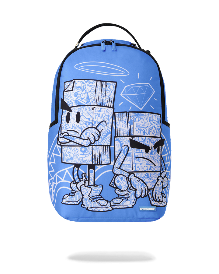 Sprayground Money Boys Color Block Doodle DLXSR Backpack
