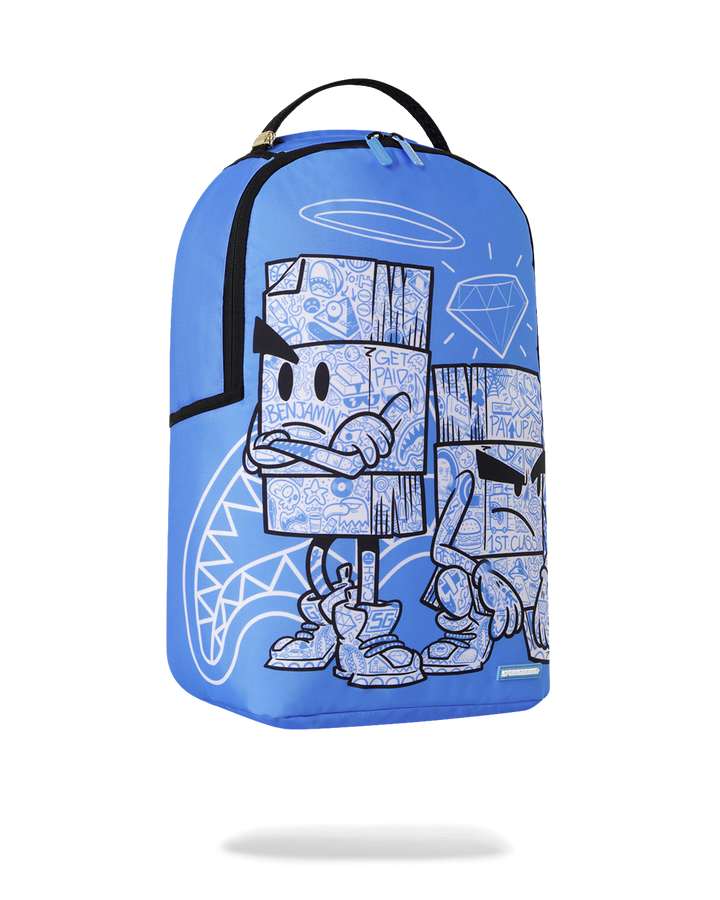 Sprayground Money Boys Color Block Doodle DLXSR Backpack