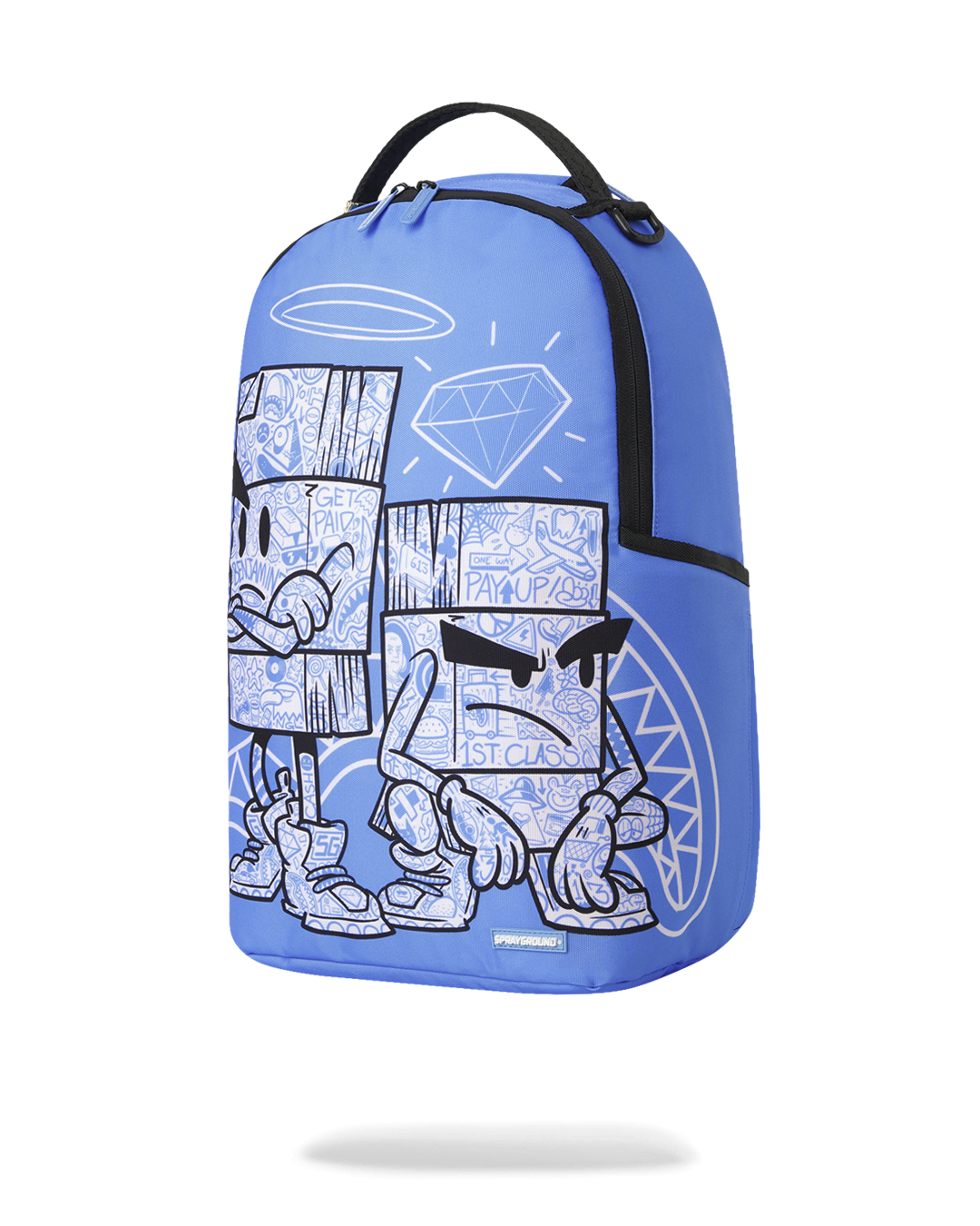Sprayground Money Boys Color Block Doodle DLXSR Backpack