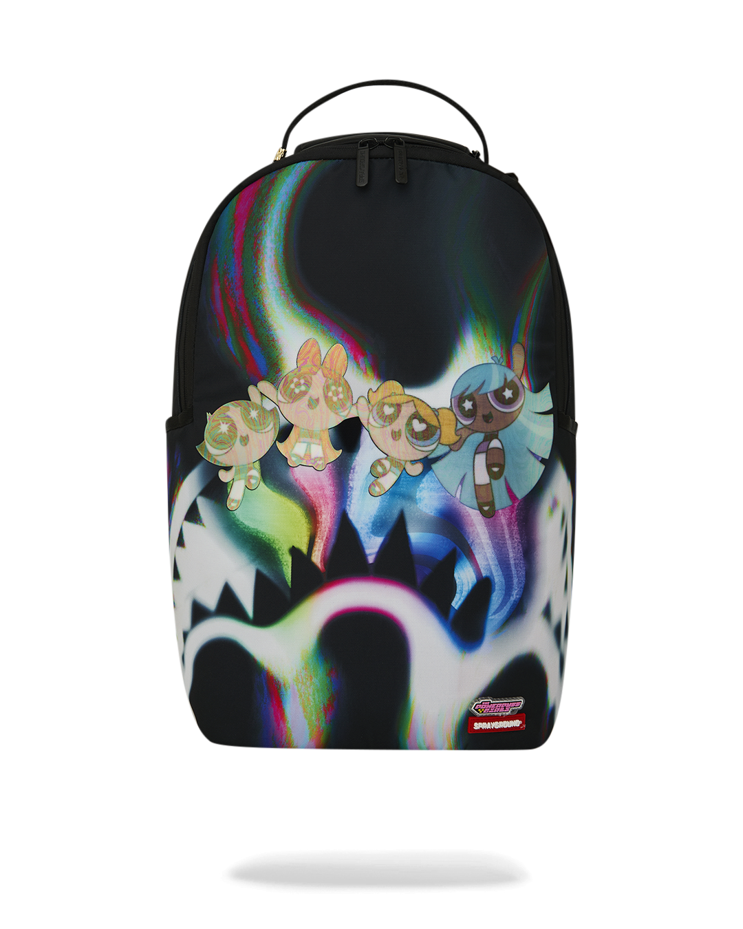 Sprayground Powerpuff Girls Rainbow Holo Shark DLXSR Backpack