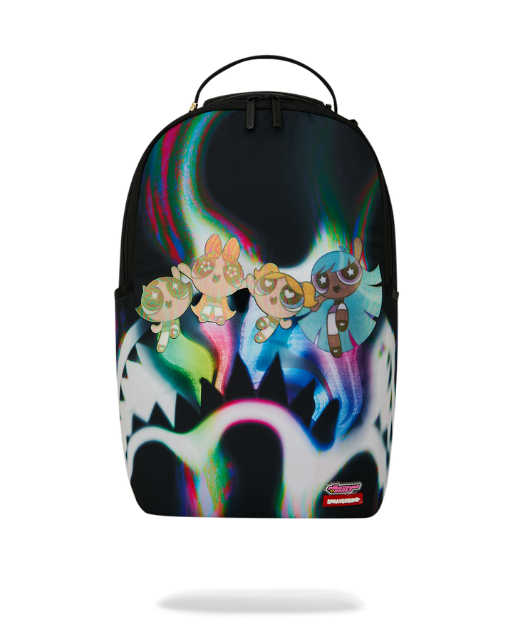 Sprayground Powerpuff Girls Rainbow Holo Shark DLXSR Backpack