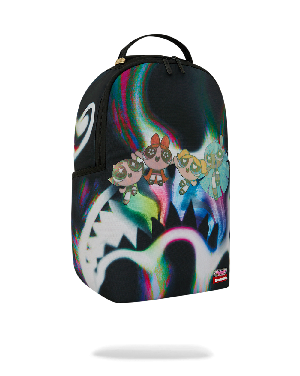 Sprayground Powerpuff Girls Rainbow Holo Shark DLXSR Backpack
