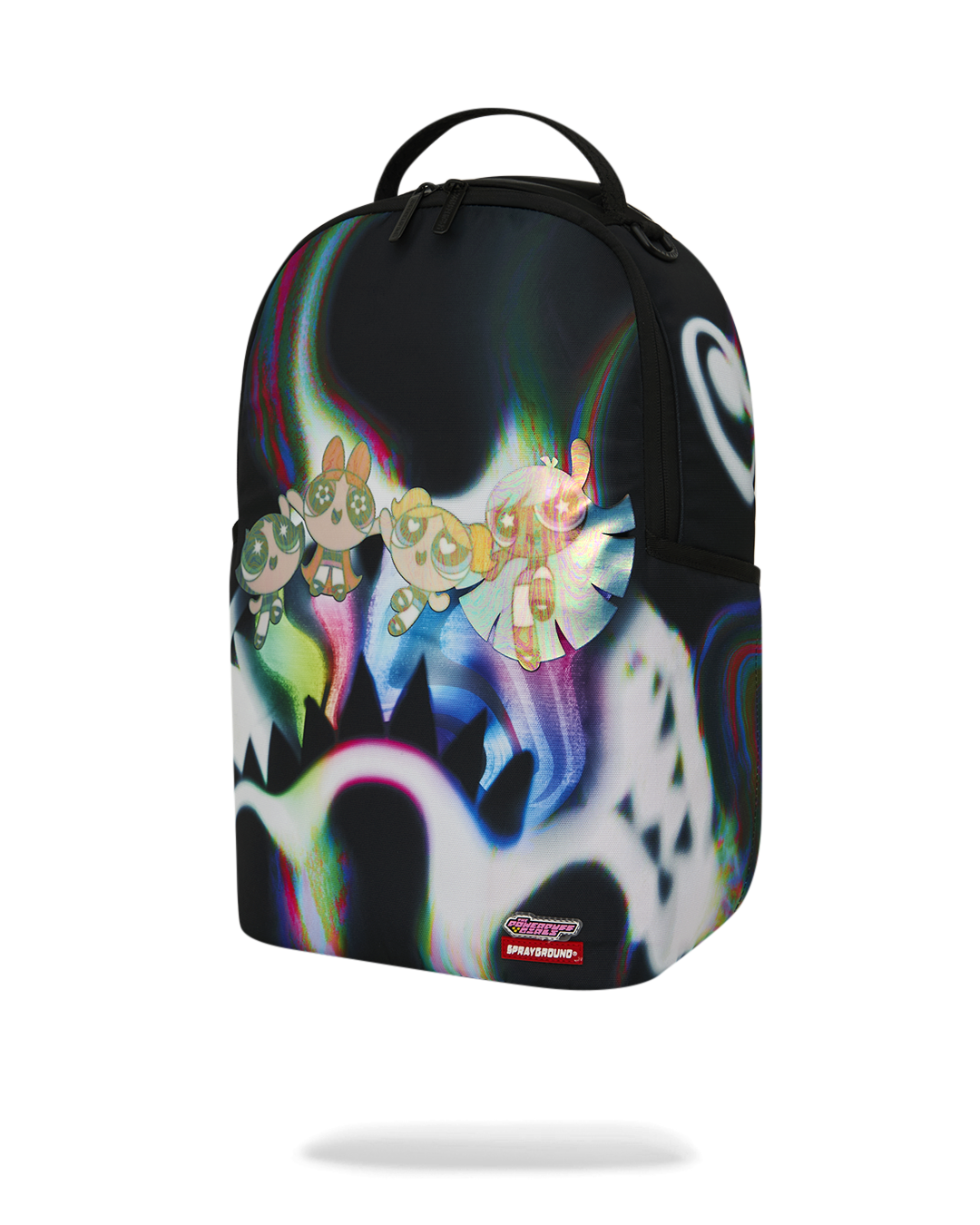 Sprayground Powerpuff Girls Rainbow Holo Shark DLXSR Backpack