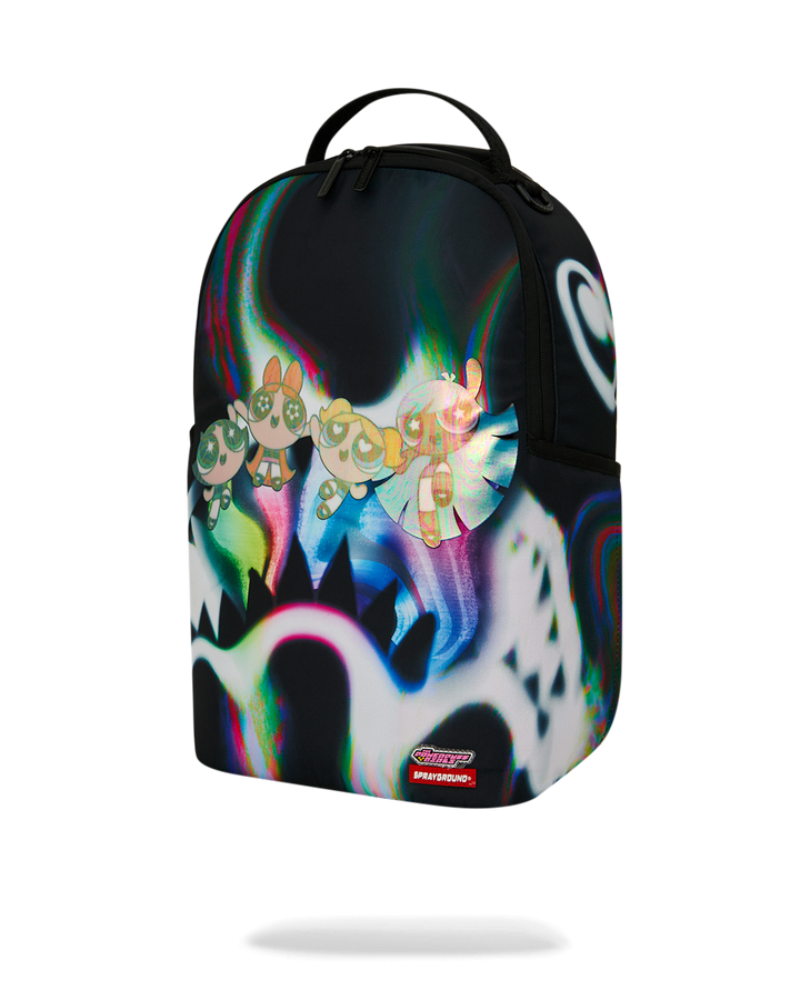 Sprayground Powerpuff Girls Rainbow Holo Shark DLXSR Backpack