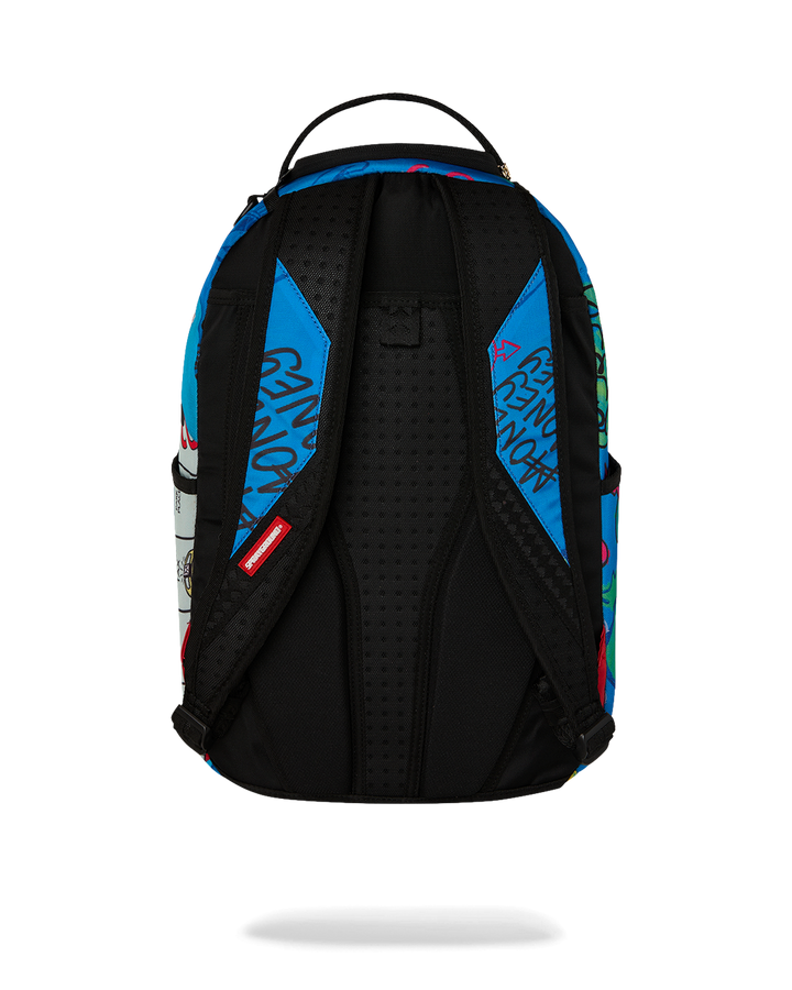 Sprayground Monopoly Blue Tear Through DLXSR Backpack