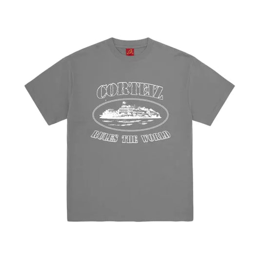 Corteiz OG Alcatraz Tee Gully Grey