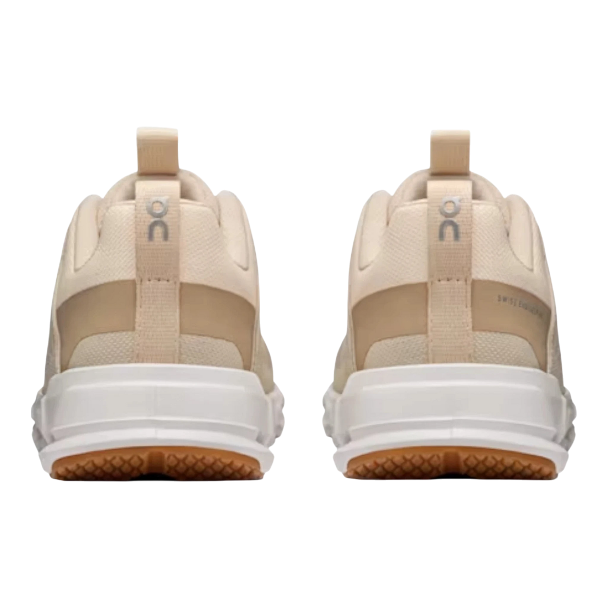 HypeSelection Cloudswift Kids Sand running shoes with white soles and tan accents.