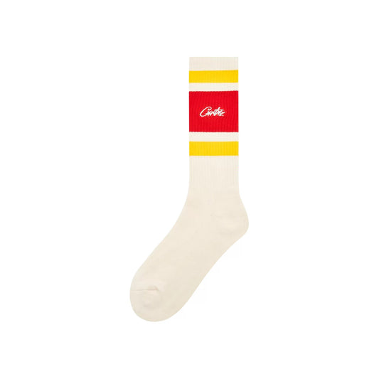 Corteiz retro socks (red and yellow)