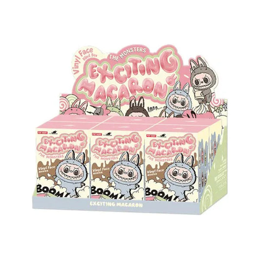 Pop Mart Labubu The Monsters Tasty Macarons Vinyl Face Sealed Case (6 Blind Boxes)