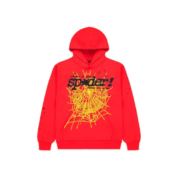 Sp5der P*NK V2 Hoodie Red