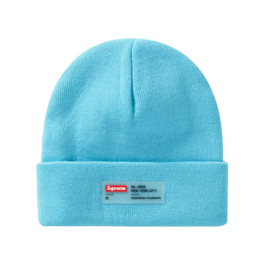 Supreme Clear Label Beanie Cyan