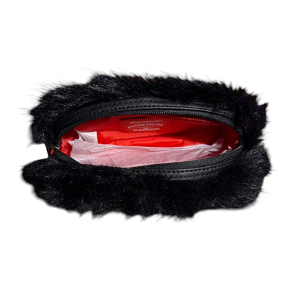 Sprayground Fur Cray Black Pouch