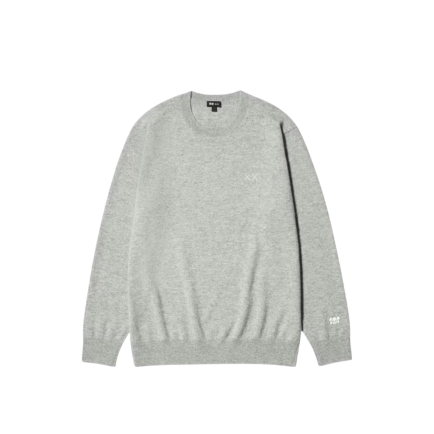 Kaws Winter Cashmere Crew Neck Sweater GRAY