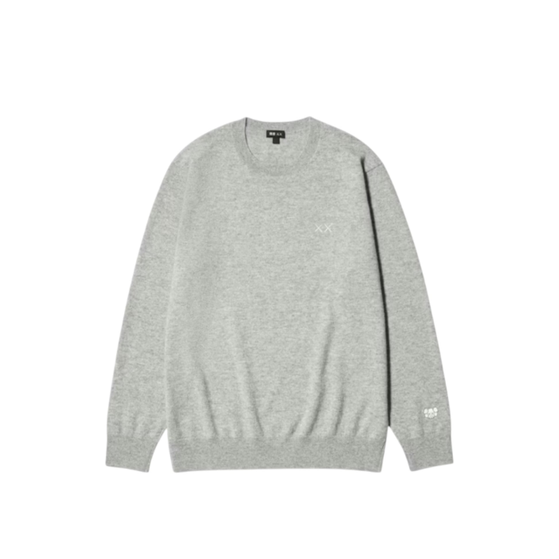 Kaws Winter Cashmere Crew Neck Sweater GRAY