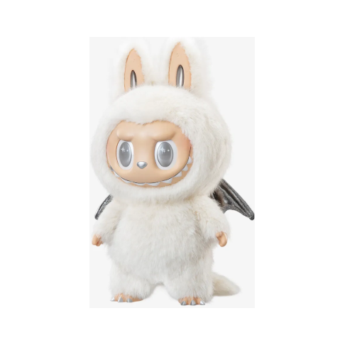 Pop Mart The Monsters Labubu Zimomo Angel in Clouds Figure + Tote Bag