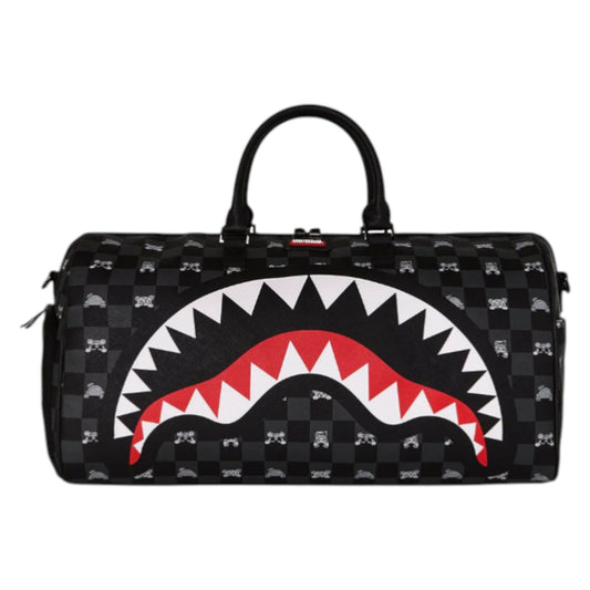 Sprayground PEEKING CHARACTER CHECK DUFFLE