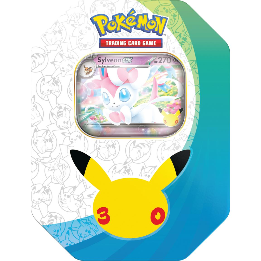 Pokémon TCG 30th Celebration Sylveon ex Tin