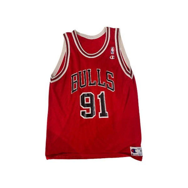 Vintage Bulls Champion Rodman Jersey