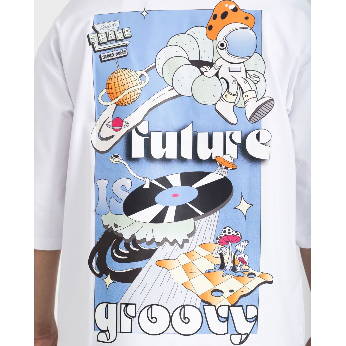 Cosmic Groove T-Shirt White