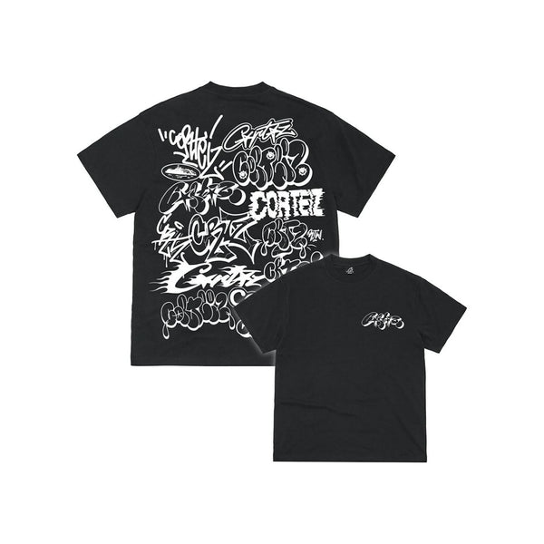 Corteiz Graffiti Tee Black