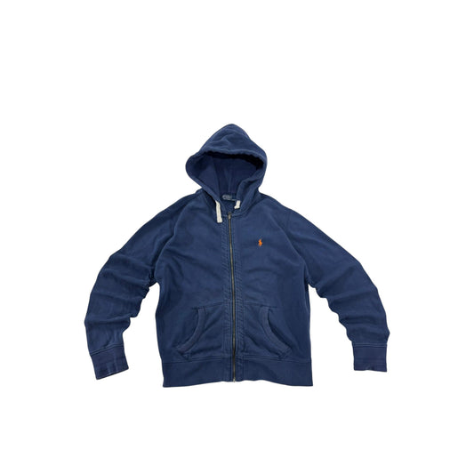Vintage RL Zip Hoodie Blue